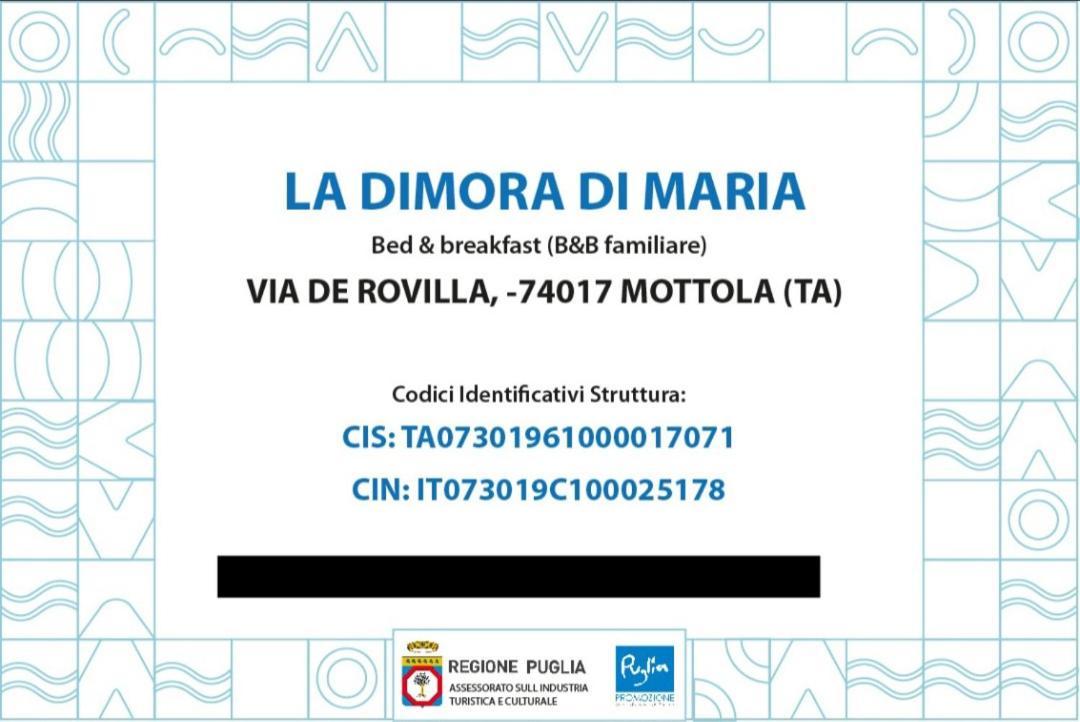 La Dimora Di Maria Villa Mottola Dış mekan fotoğraf